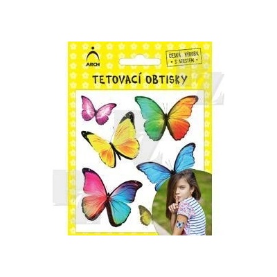 Tetování barevné Motýlci 2522 Arch Zlín