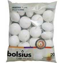 Bolsius Plovoucí bílá 4,5 cm 20 ks