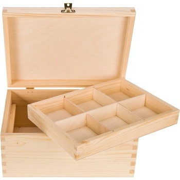 ČistéDrevo Drevená krabička so zakladačom II