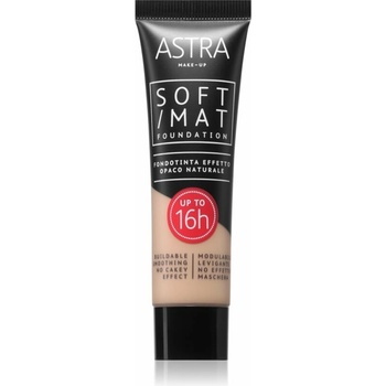 Astra Make-up Soft Mat Foundation lehký make-up 002 butter 30 ml