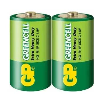 GP Batteries Цинк карбонова батерия GP 14G-S2 Greencell, R14, 2 бр. в опаковка / Shrink, 1.5V (GP-BM-14G-S2)