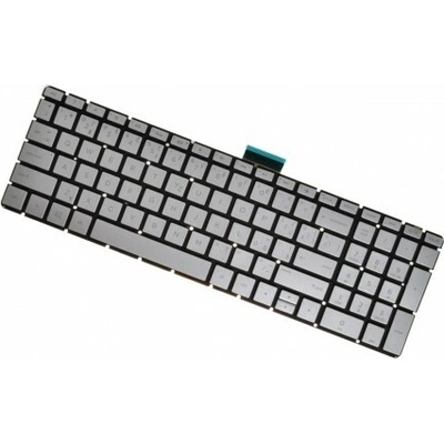 HP Pavilion 15-cd011nc Klávesnica CZ / SK Strieborná, Bez rámčeka, Podsvietená