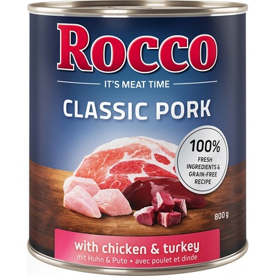 Rocco Classic Pork kuracie a morčacie 12 x 800 g