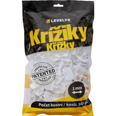 LEVELYS Krížiky na obklad a dlažbu 1mm 100ks/bal.