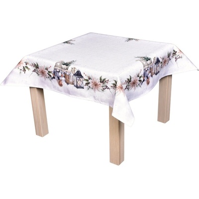 Forbyt Vianočný obrus Škriatok s lampášom CYH6060C 85x85cm