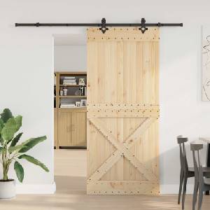 vidaXL Преплъзваща се врата NARVIK 100 x 210 см (213, 5 см) (3445382)