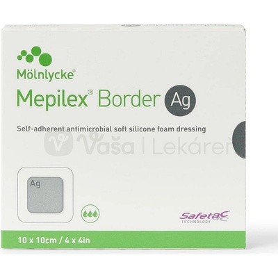 Mepilex Border Ag 10 x 10 cm 5 ks