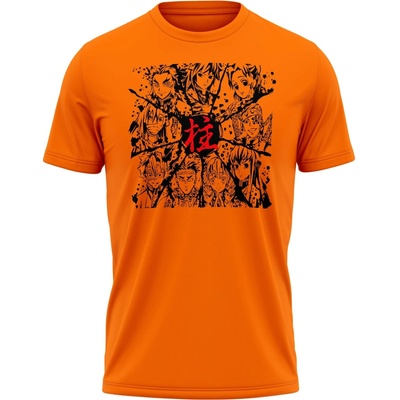 tričko Demon Slayer Team oranžová
