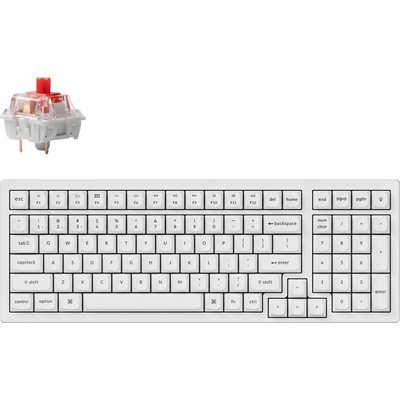 Keychron K4 Pro White Hot-Swappable Full-Size K Red Switch (K4P-P1)