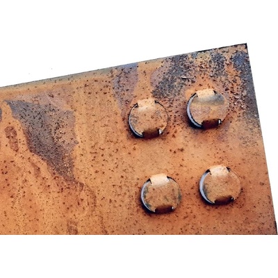 Ocelový obrubník s trny – Steel Border Rust S 1,5/100 - tloušťka 1,5 mm, výška 10 cm, délka 1 m