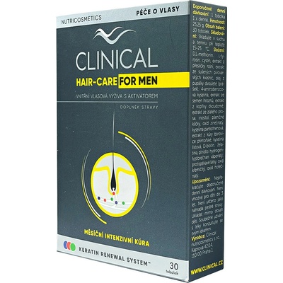 Clinical Hair Care for Men měsíční kúra 30 tobolek