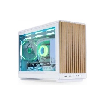 Lian Li A3 TG Wood Edition white