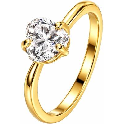 Zlaton Prsten žluté zlato srdce se zirkonem O01072614870