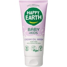 Happy Earth Prírodný baby & kids hydrofilný umývací olej pre suchú a citlivú pokožku 200 ml