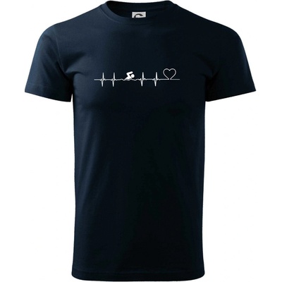 EKG Plávanie tričko tmavomodrá