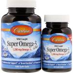 Carlson Labs Wild Caught Super Omega-3 Gems 1200 mg [100+30 Гел капсули]