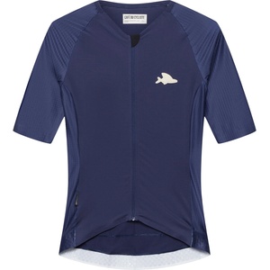 CafÉ du cycliste Фланелка с къс ръкав за колоездене CAFÉ DU CYCLISTE Women's Vinciane Cycling jersey - Navy (156-3107-0114)