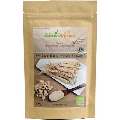 Zdravovýživa Bio Kórejský ženšen pravý prášok 125 g