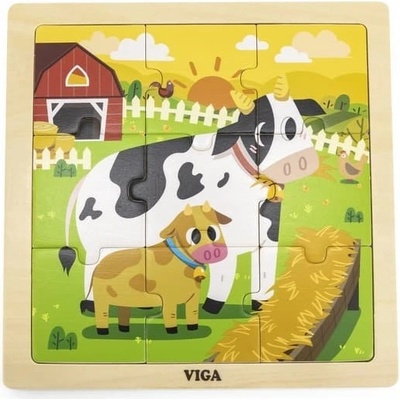Viga puzzle kravičky 9ks