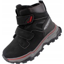 Linshi dětské kozačky nubuk černá