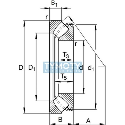 FAG 29438-E1-XL axiálne súdečkové ložisko