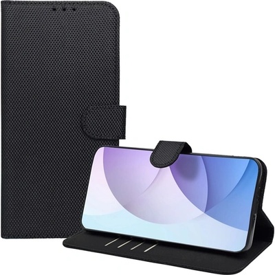 Gigapack Samsung A57 5G GIGAPACK Ток за стоене, ефект на еко кожа FLIP, RFID, ЧЕРЕН (GP-186816)