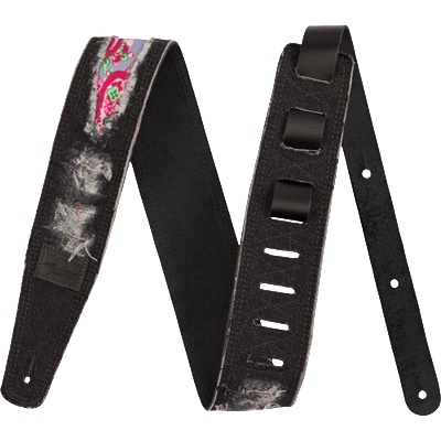 Fender Wrangler® Ripped Denim Strap Black