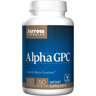 Jarrow Formulas Jarrow Alpha GPC L-alfa-glyceryl fosforyl cholin 300 mg 60 rostlinných kapslí