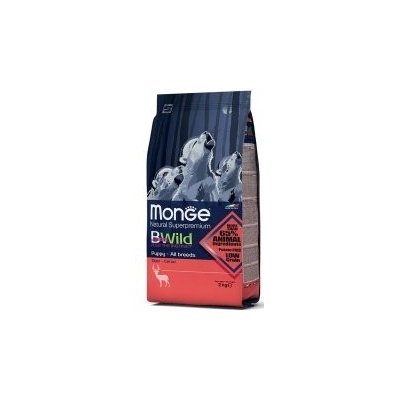 MONGE BWILD Dog Srnčí Puppy & Junior 2 kg
