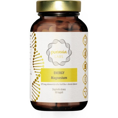 Puravia LABS Magnesium Energy, 90 kapslí