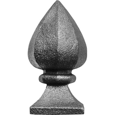 Šiška H = 118 mm, podstavec 48 x 48 mm, dutá