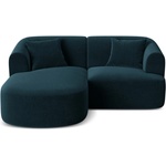 Cosmopolitan Design Кадифен ъглов диван в петролен цвят (ляв ъгъл) Campi - Cosmopolitan Design (COS_LC_S_120_F1_CAMPI5)