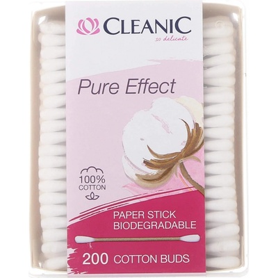 Cleanic Pure Effect vatové tyčinky 200 ks