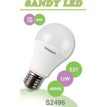 Sandy LED žárovka LED E27 A60 S2496 12W neutrální bílá