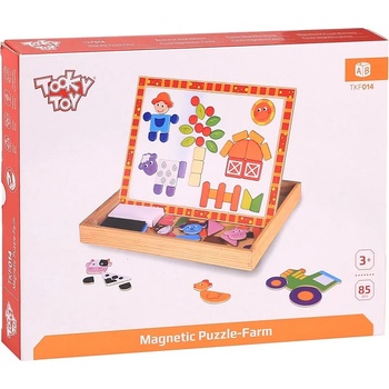 Image 1 of Tooky Toy Двустранна магнитна дъска Tooky Toy - Ферма (109019)
