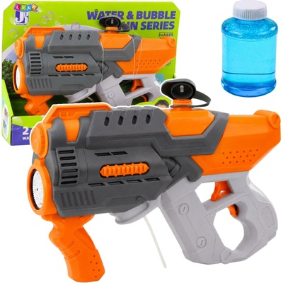 LEAN Vodná elektrická pištoľ s bublifukom 2v1 modrá