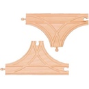 Bigjigs Rail T výhybka drevenej vláčkodráhy 2ks