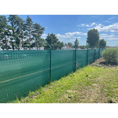 GTEX Stínící tkanina na plot rašlový úplet 90 %, 110 g/m², 125 cm × 20 m, zelená