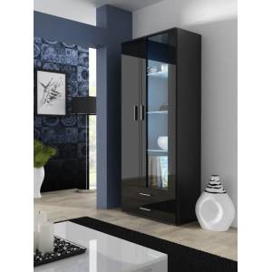 Cama meble Витрина Cama SOHO S6 2D2S черен/черен гланц (SOHOWITS6 CZ/CZ)