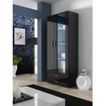 Cama meble Витрина Cama SOHO S6 2D2S черен/черен гланц (SOHOWITS6 CZ/CZ)