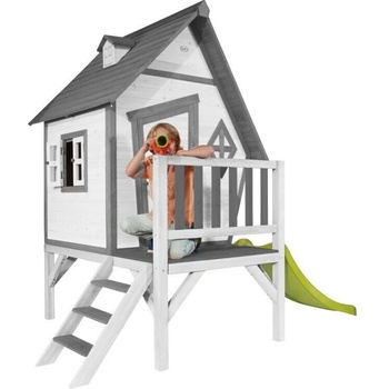 axi Къща за игра XL, AXI сиво/бяло, 261 x 167 x 219 cm (C050.004.00)