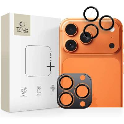 Tech-Protect camring fit+ КАПАК ЗА КАМЕРА iphone 14 pro / max / 15 pro / max / 16 pro / max / 17 pro / max ЧЕРЕН (5906302319190)