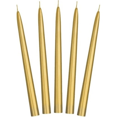 PartyDeco Konícke zlaté 24 cm 10 ks