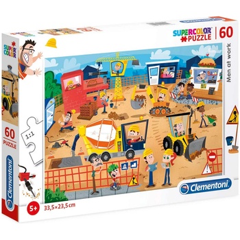 Clementoni Supercolor Мъже на работа Пъзел За момчета 5+ години 60 бр