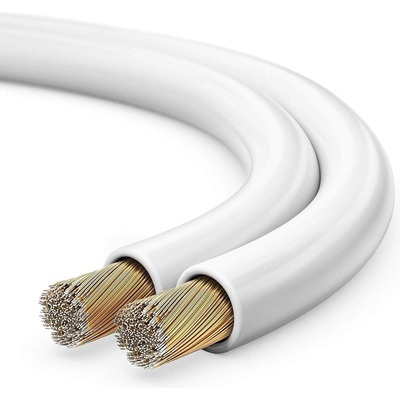 Sonero sonero® 50 meters 2x4.00mm2 CCA speaker cable / speaker cable, color: white - S-SC2400W-50