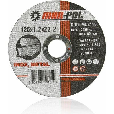 Mar-Pol Kotouč řezný 125 x 1,2 x 22,2 mm M08115