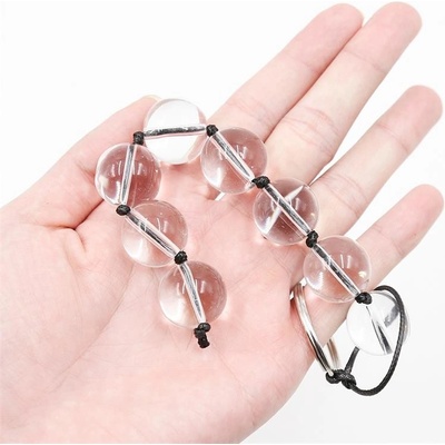 LateToBed BDSM Line Glass Anal Beads S