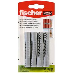 Fischer УНИВЕРСАЛЕН ДЮБЕЛ Ф12Х70ММ 4 БРОЯ fischer ux k (4006209908662)