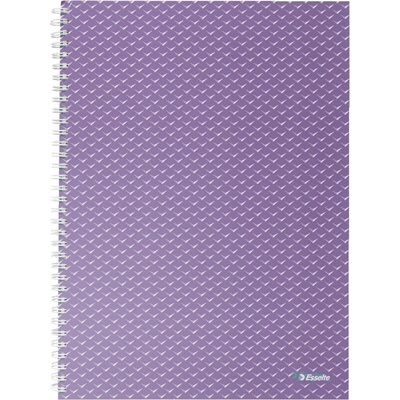 Esselte Тетрадка Esselte Office Colour'Breeze, Картон, Рециклируема, A4, 80 листа, Спирала, Математика, Лавандула (628479) (628479)