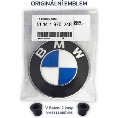 BMW Emblém / Znak 51-14-1-970-248 78mm | Zboží Auto